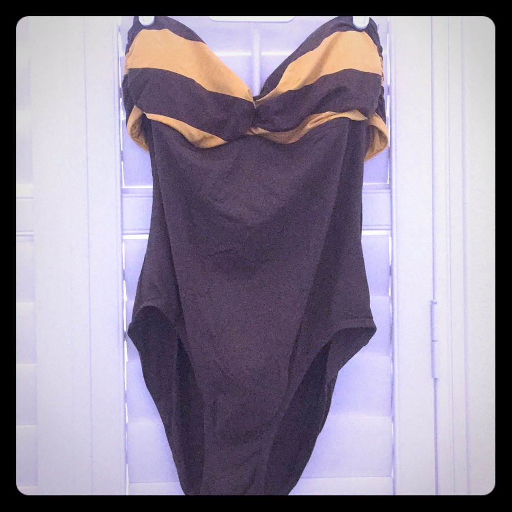 DKNY. One-piece bathing suit.